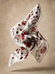 Crimson Heritage Bloom Pocket Square