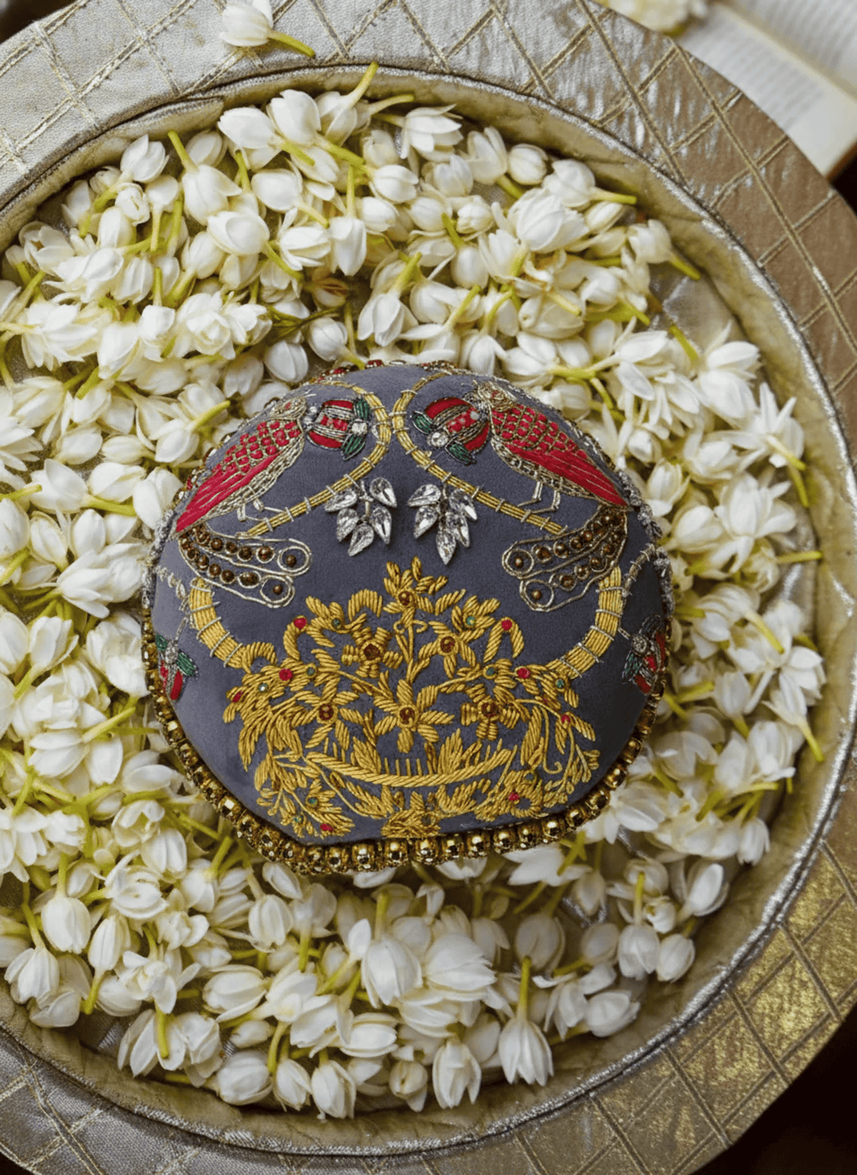 Shararti Paro Embroidered  Clutch