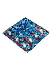 Azure Jewel Mosaic Pocket Square