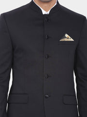 Imperial Medallion Noir Pocket Square