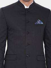 Indigo Jewel Lattice Pocket Square