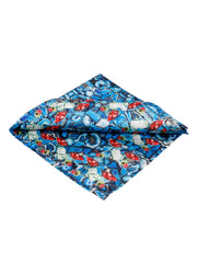 Azure Jewel Mosaic Pocket Square