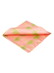 Coral Palm Royale Pocket Square