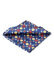 Indigo Jewel Lattice Pocket Square