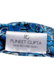 Azure Jewel Mosaic Pocket Square