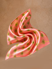 Coral Palm Royale Pocket Square