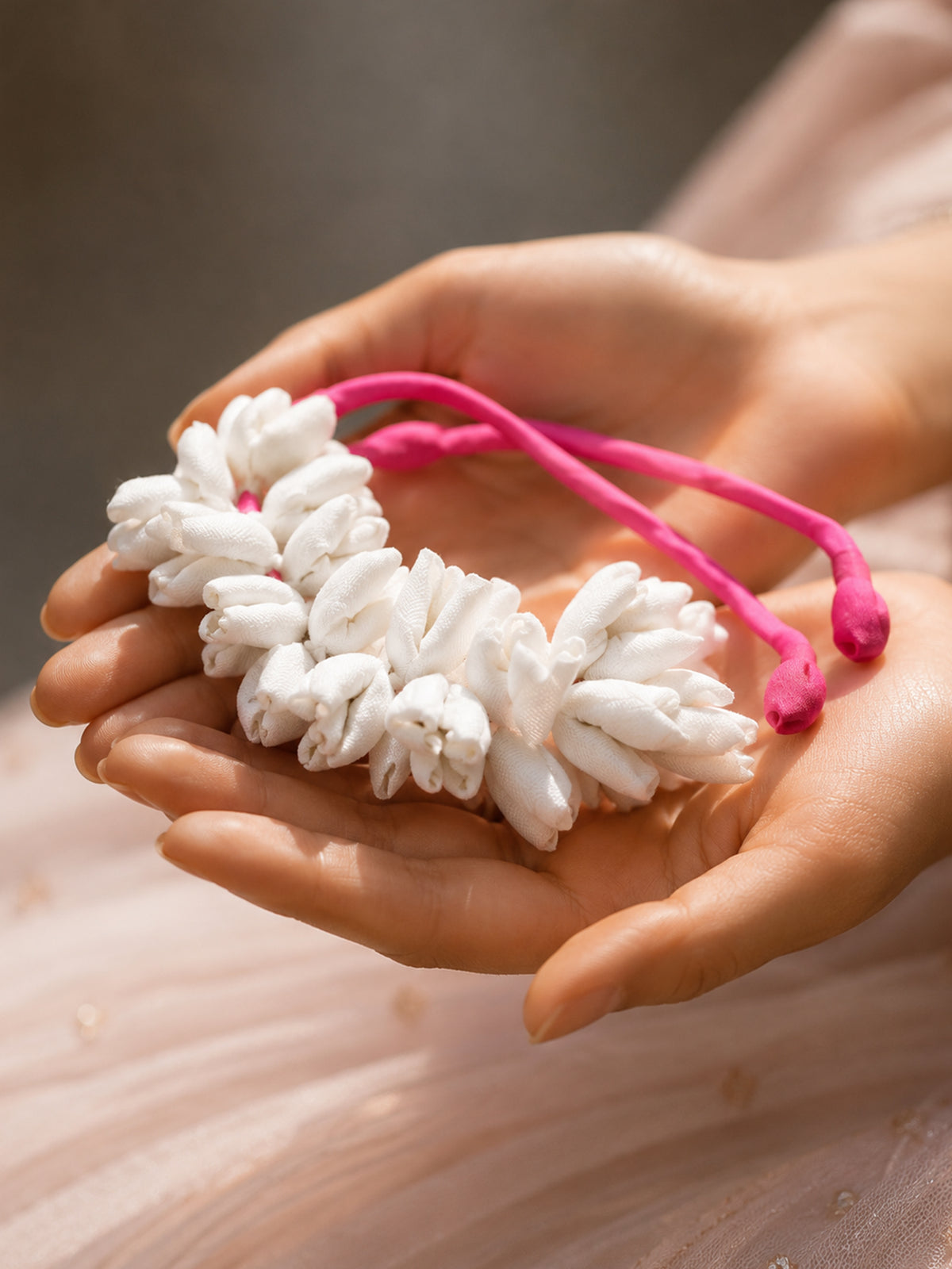 Gulbahar Ivory Silk Gajra