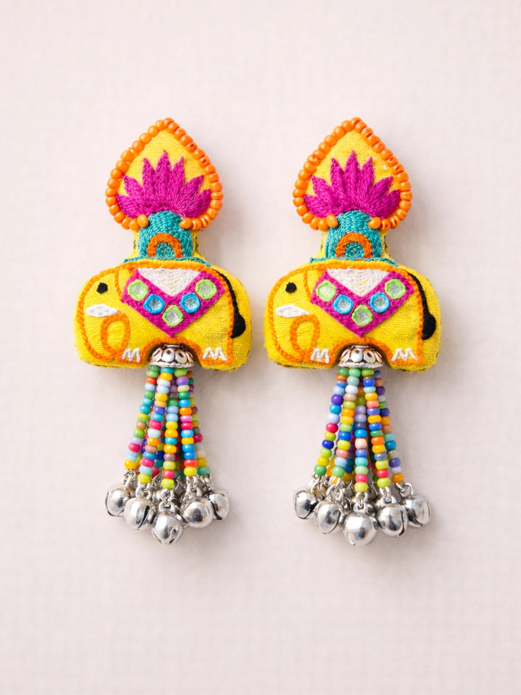 Ladoo Peela Gaj Earring